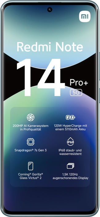 EAN 6932554401610 - Xiaomi Redmi Note 14 Pro+ 5G 16,9 cm (6.67") SIM doble USB Tipo C 8 GB 256 GB 5110 mAh Azul imagen 2