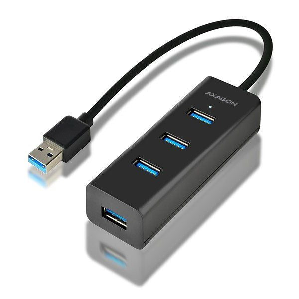 EAN 8595247903525 - Axagon HUE-S2B hub de interfaz USB 3.2 Gen 1 (3.1 Gen 1) Type-A 5000 Mbit/s Negro imagen 1