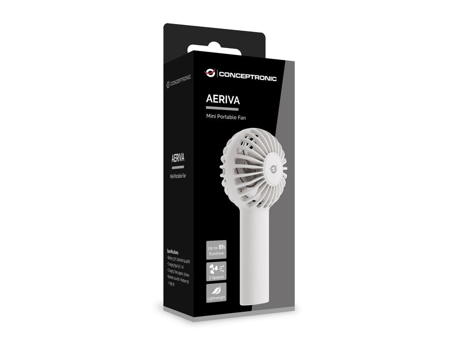 EAN 4015867244975 - Conceptronic AERIVA01W ventilador y nebulizador personal de mano Blanco Ventilador de mano imagen 2