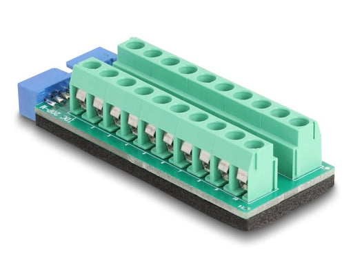 EAN 4043619671908 - DeLOCK 67190 cambiador de género para cable 19 pin USB 20 pin terminal block Verde imagen 2