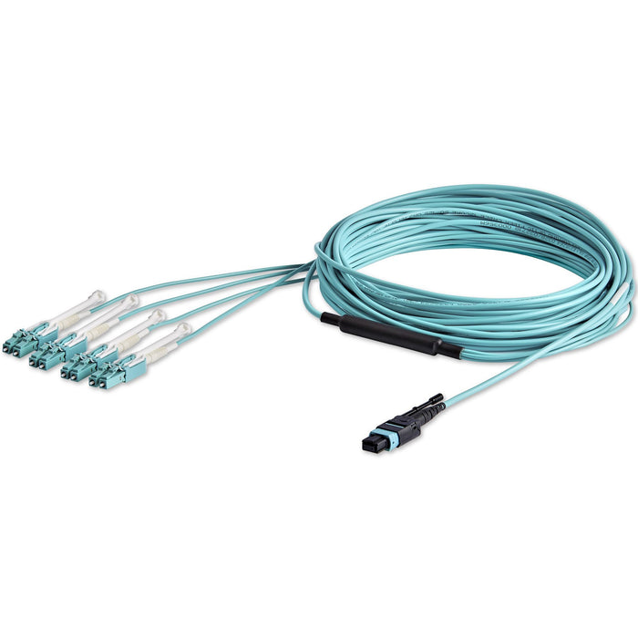 EAN 65030879002 - StarTech.com MPO8LCPL10M Cable de fibra óptica e InfiniBand 10 m MPO/MTP 8x LC Color aguamarina imagen 4