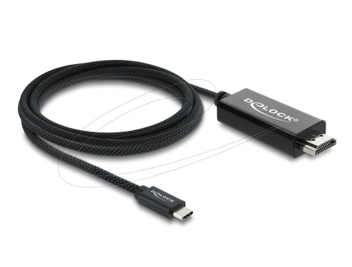 EAN 4043619817047 - DeLOCK 81704 adaptador de cable de vídeo 2 m USB Tipo C HDMI Negro imagen 1