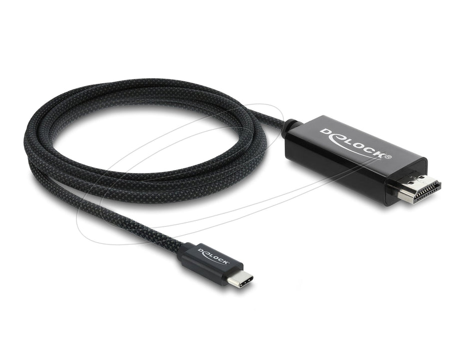 EAN 4043619817047 - DeLOCK 81704 adaptador de cable de vídeo 2 m USB Tipo C HDMI Negro imagen 1