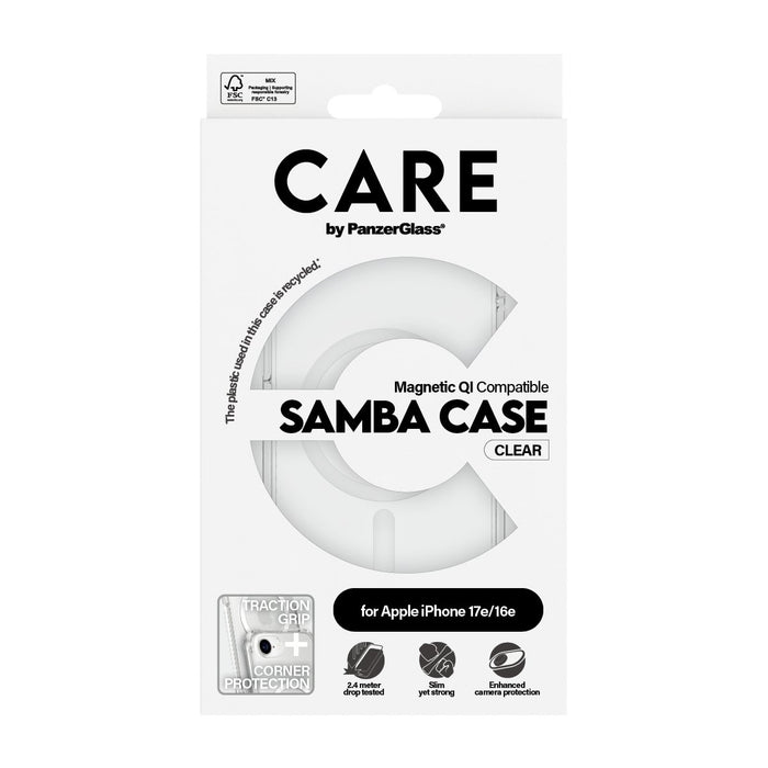 EAN 5715685021008 - PanzerGlass CARE™ by ® Samba Case Transparent w. White Qi Compatible iPhone 17e | 16e funda para teléfono imagen 3