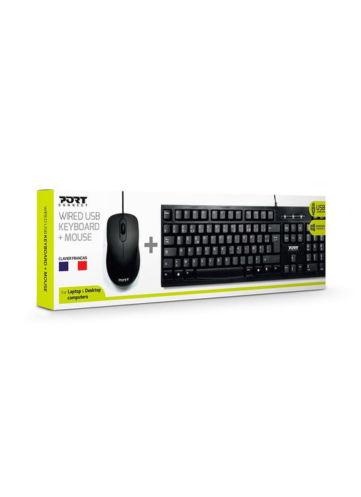 EAN 3567049009007 - Port Designs 900900 teclado Ratón incluido Oficina USB AZERTY Francés Negro imagen 4
