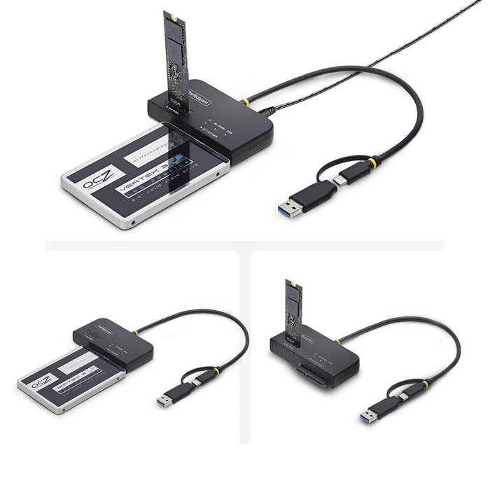 EAN 65030920575 - StarTech.com USB31CSAT3M2E base de conexión para disco duro USB 3.2 Gen 2 (3.1 Gen 2) Type-C Negro imagen 4