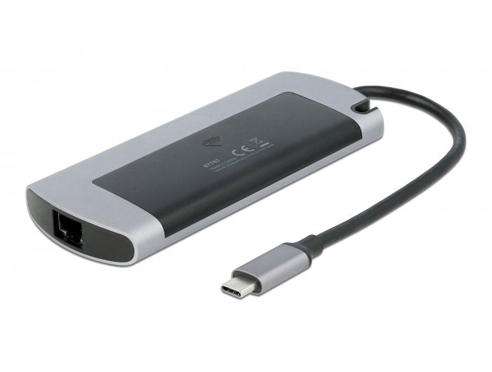 EAN 4043619877676 - DeLOCK 87767 base para portátil y replicador de puertos Alámbrico USB 3.2 Gen 1 (3.1 Gen 1) Type-C Gris imagen 4