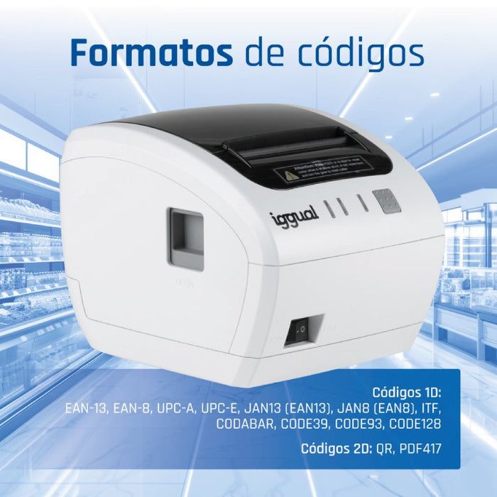 EAN 8435364320259 - iggual TP EASY 80W 203 x 203 DPI Alámbrico Térmico Impresora de recibos imagen 12
