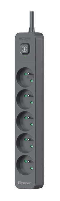 EAN 5907512868928 - Tracer Power Line+ base múltiple 1,8 m 5 salidas AC Interior Grafito imagen 2