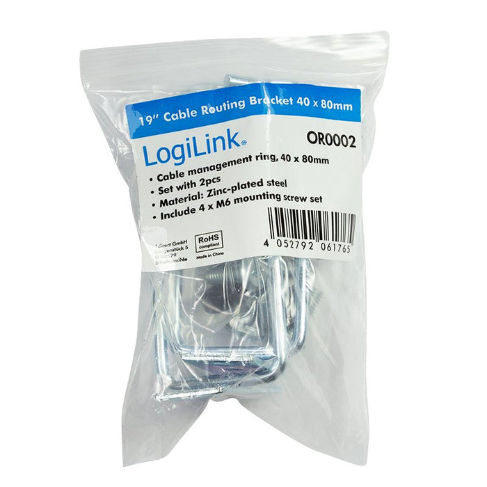 EAN 4052792061765 - LogiLink OR0002 accesorio de bastidor Anillo organizador de cables imagen 6