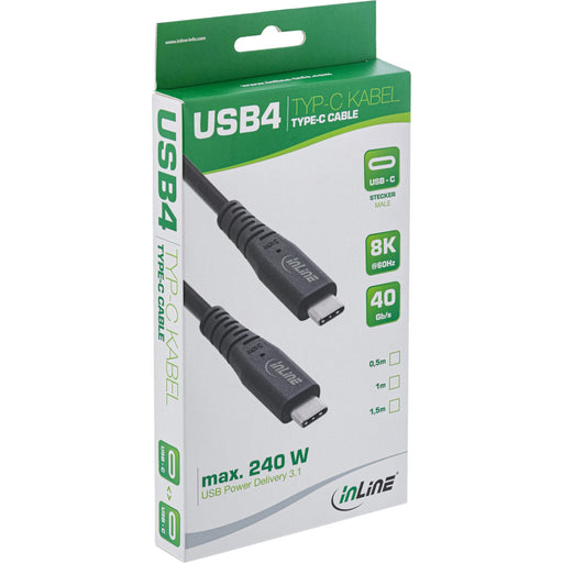 EAN 4043718312757 - InLine 35901I cable USB USB4 Gen 3x2 1 m USB C Negro imagen 2