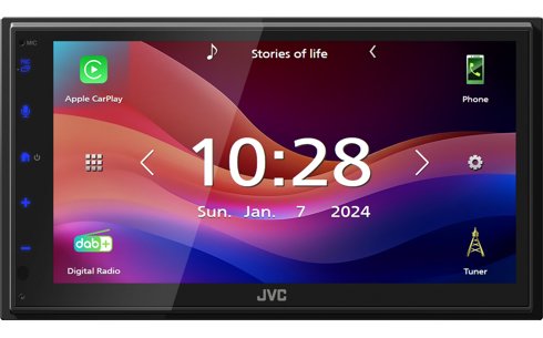 EAN 4975769478208 - JVC KW-M595DBT receptor multimedia para coche Negro Wifi 22 W Bluetooth imagen 1