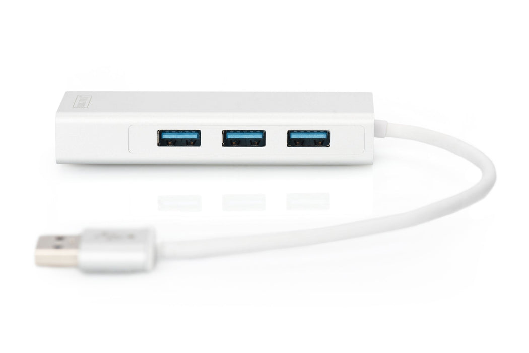 EAN 4016032423836 - Digitus DA-70250-1 base para portátil y replicador de puertos USB 3.2 Gen 1 (3.1 Gen 1) Type-A Plata, Bla imagen 5