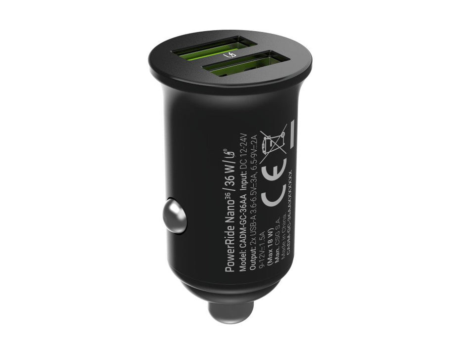 EAN 5904326375833 - Green Cell GC CADM-GC-36AA - USB-Ladegeraet 36 W 2x USB-A schwarz Linterna, GPS, Auriculares, Teléfono mó imagen 3