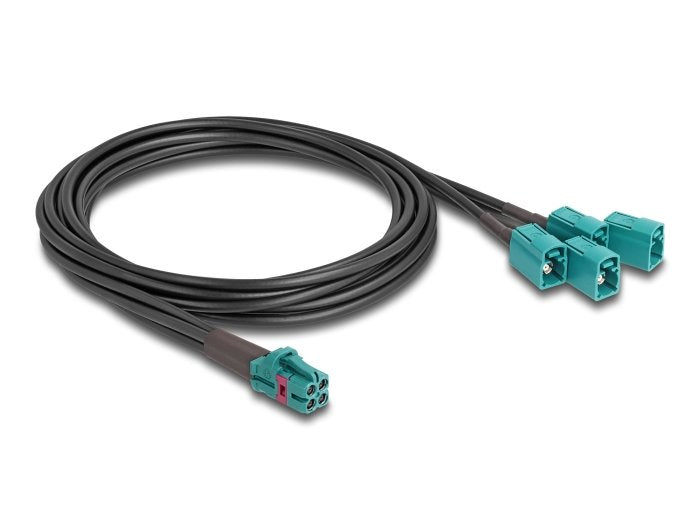EAN 4043619901401 - DeLOCK 90140 cable coaxial 1 m Color aguamarina, Negro imagen 1