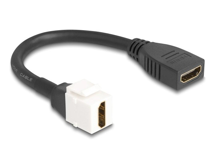 EAN 4043619869732 - DeLOCK 86973 cable HDMI 0,2 m Negro, Blanco imagen 1