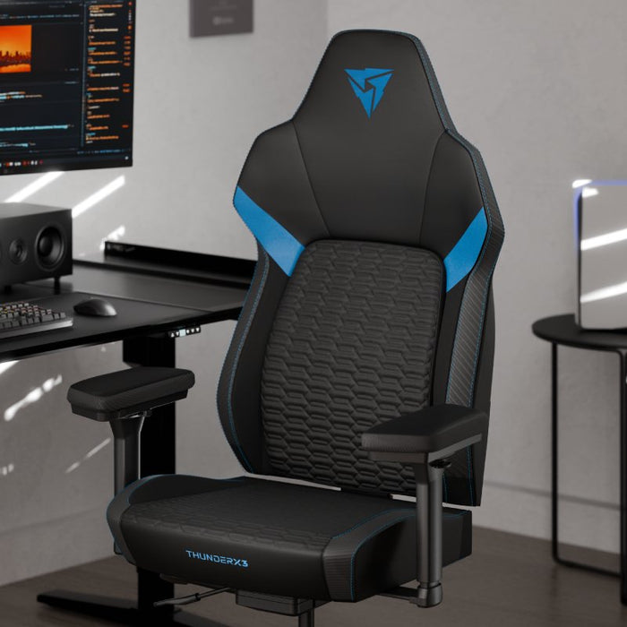 EAN 4711099478743 - ThunderX3 CORE Smart Racer Silla para videojuegos de PC Asiento acolchado Negro, Azul imagen 4