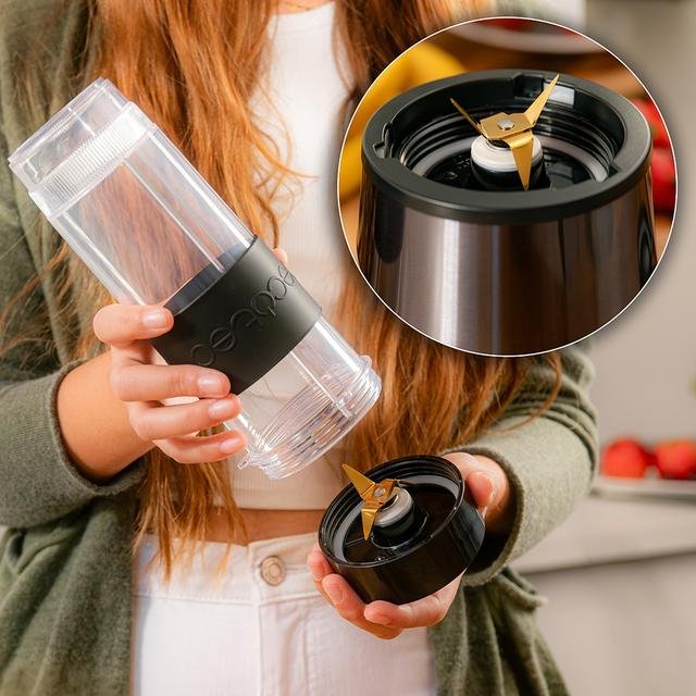 EAN 8435484039161 - Cecotec Power Titanium 900 ProGo 0,57 L Batidora de vaso portátil 900 W Negro, Gris imagen 5