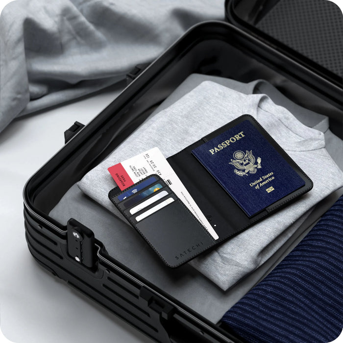 EAN 810086361250 - Satechi FindAll protector para pasaporte Negro Cuero vegano imagen 5