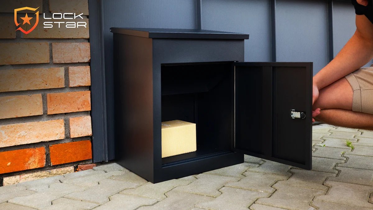 EAN 5907207228181 - Extralink LOCKSTAR PACZKOMAT SKRZYNKA NA PACZKI 44X34X55CM STALOWA SKRZYNIA mailboxes Negro Caja de cartó imagen 10