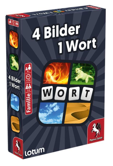 EAN 4250231717857 - Pegasus Spiele 4 Bilder 1 Wort - Das Kartenspiel 4 Pics 1 Word 20 min Juego De Cartas Familia imagen 1