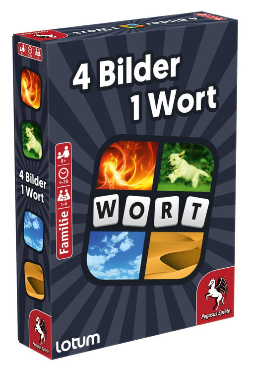 EAN 4250231717857 - Pegasus Spiele 4 Bilder 1 Wort - Das Kartenspiel 4 Pics 1 Word 20 min Juego De Cartas Familia imagen 1