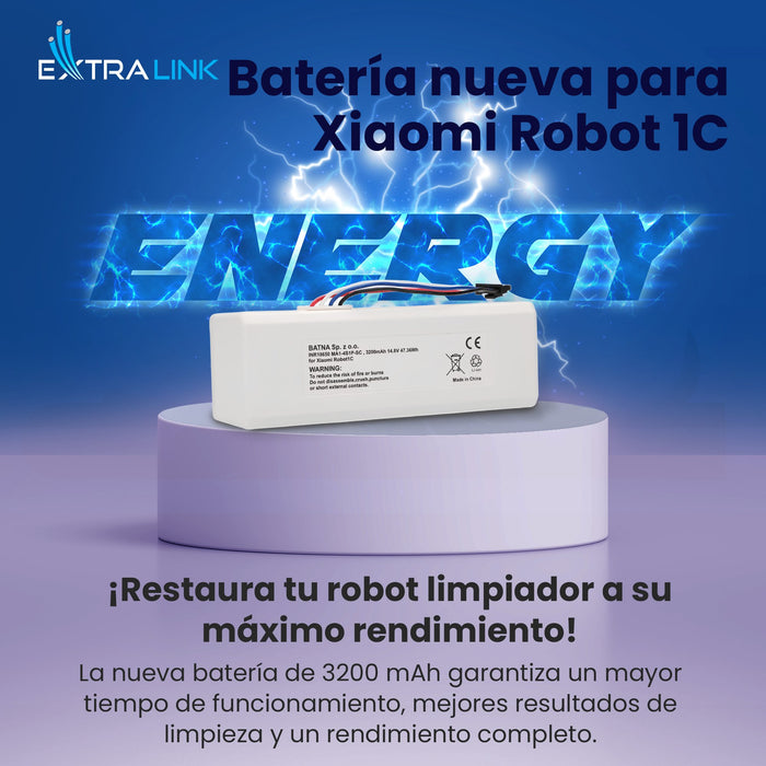 EAN 5906168635182 - Extralink Xiaomi Robot 1C P1904-4S1P-MM, 3200mAh, 47,36Wh | Baterij akumuliatorius | STYTJ01ZHM Mijia 1C  imagen 10