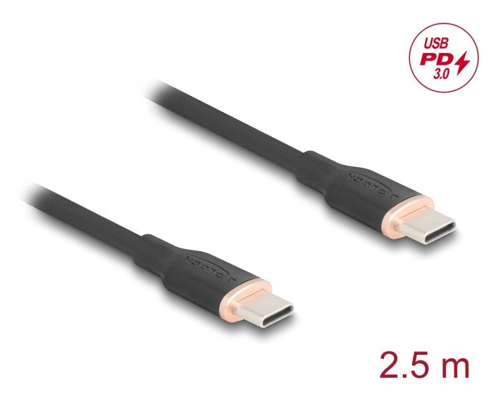 EAN 4043619812394 - DeLOCK 81239 cable USB USB 2.0 2,5 m USB C Negro imagen 2