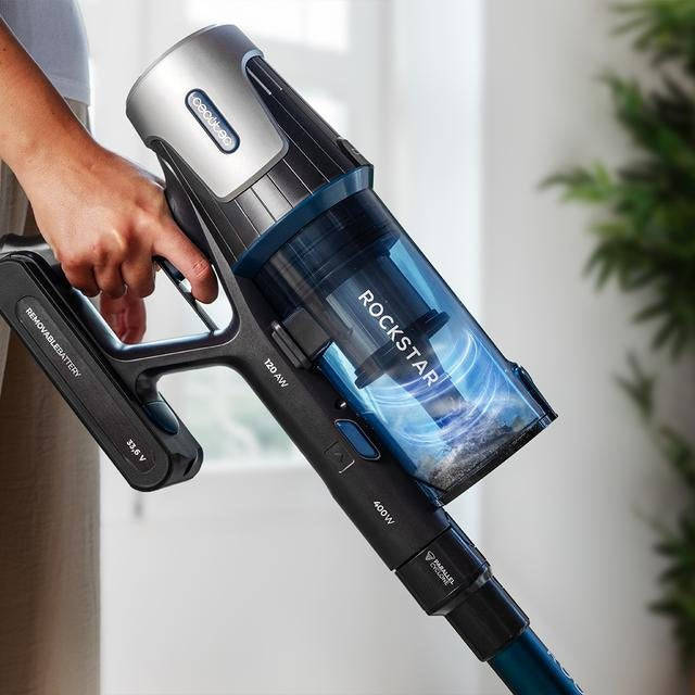 EAN 8447420155354 - Cecotec Conga Rockstar RS50 Aspiradora escoba Batería Secar Bolsa para el polvo 0,5 L 400 W Negro, Azul 2 imagen 13