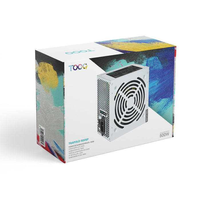 EAN 8433281010260 - TooQ TQAPOLO-500SP unidad de fuente de alimentación 500 W 20+4 pin ATX ATX Plata imagen 8