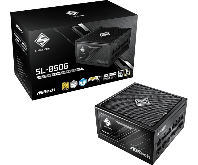 EAN 4710483949050 - Asrock SL-850G Steel Legend unidad de fuente de alimentación 850 W 20+4 pin ATX ATX Negro imagen 1