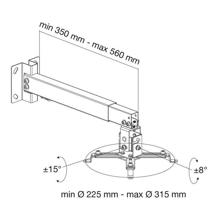 EAN 8051128102369 - Techly ICA-PM 16 montaje para projector Techo/pared Plata imagen 4