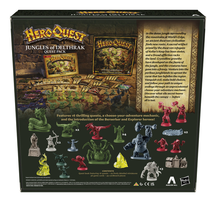EAN 5010996227775 - Hasbro Gaming Avalon Hill HeroQuest Jungles of Delthrak Quest Pack Expansión de juego de mesa Viaje/avent imagen 10