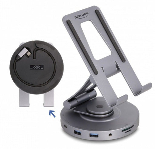 EAN 4043619880171 - DeLOCK 88017 base para portátil y replicador de puertos Alámbrico USB 3.2 Gen 1 (3.1 Gen 1) Type-A + Type imagen 1