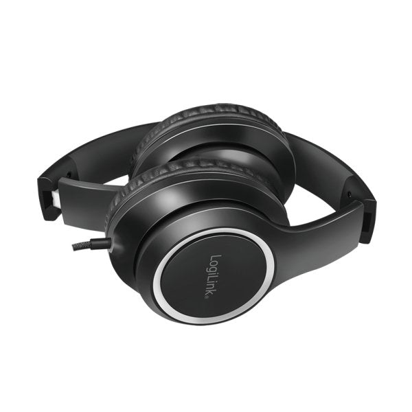 EAN 4052792063097 - LogiLink HS0053 auricular y casco Auriculares Alámbrico Diadema Llamadas/Música Negro, Plata imagen 4