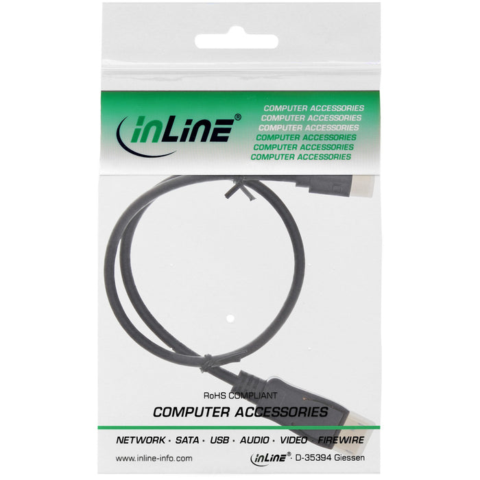 EAN 4043718266487 - InLine 17131S cable DisplayPort 1 m Mini DisplayPort Negro imagen 2