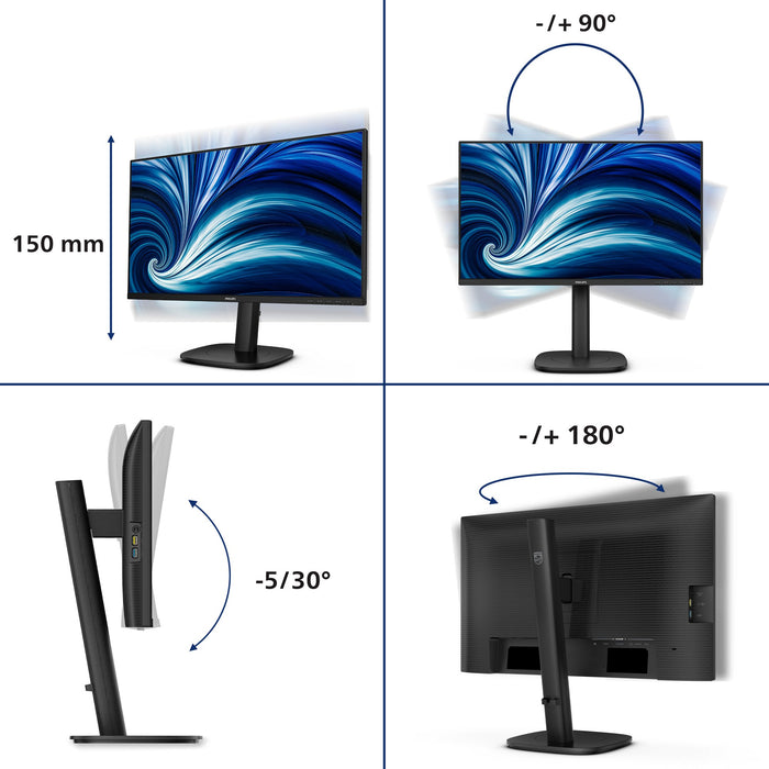 EAN 8721038002270 - Philips 3000 series 24B2N3200J/00 pantalla para PC 60,5 cm (23.8") 1920 x 1080 Pixeles Full HD LCD Negro imagen 5