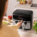 EAN 8435484049962 - Cecotec Cecofry Dual 9000 Sencillo 9 L Independiente 2850 W Freidora de aire caliente Negro, Acero inoxid imagen 11