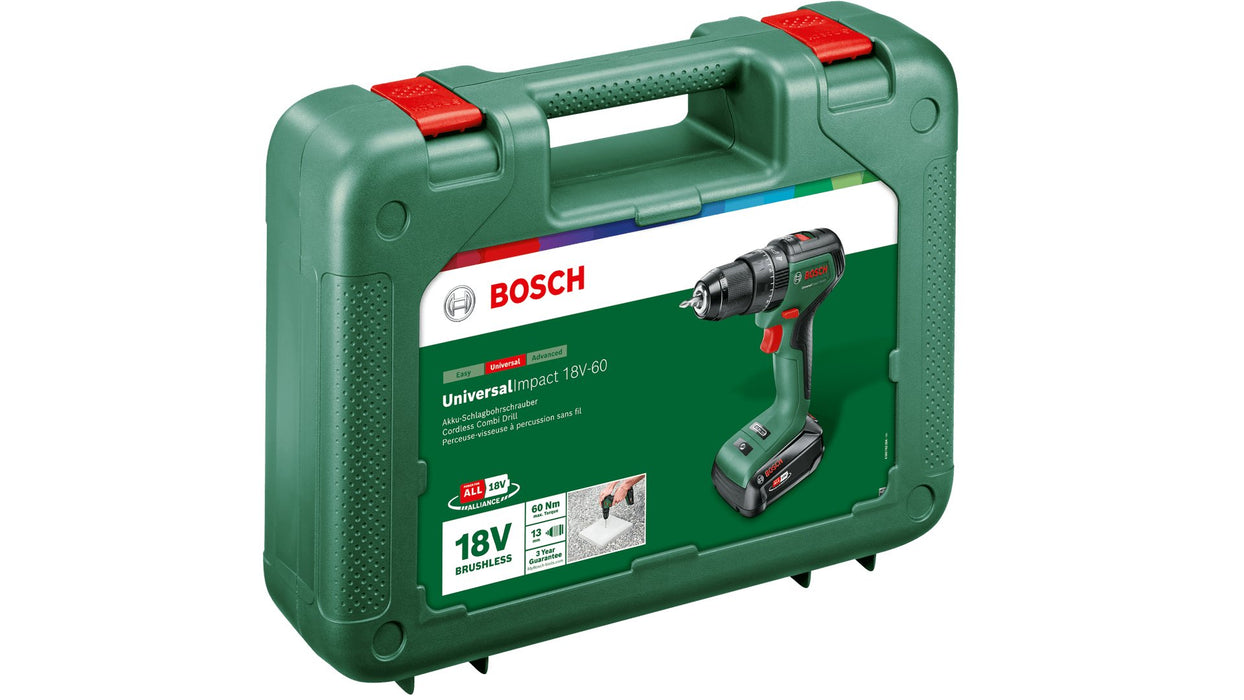 EAN 4053423230888 - Bosch UniversalImpact 18V-60 1900 RPM Sin llave 1,3 kg Negro, Verde imagen 4