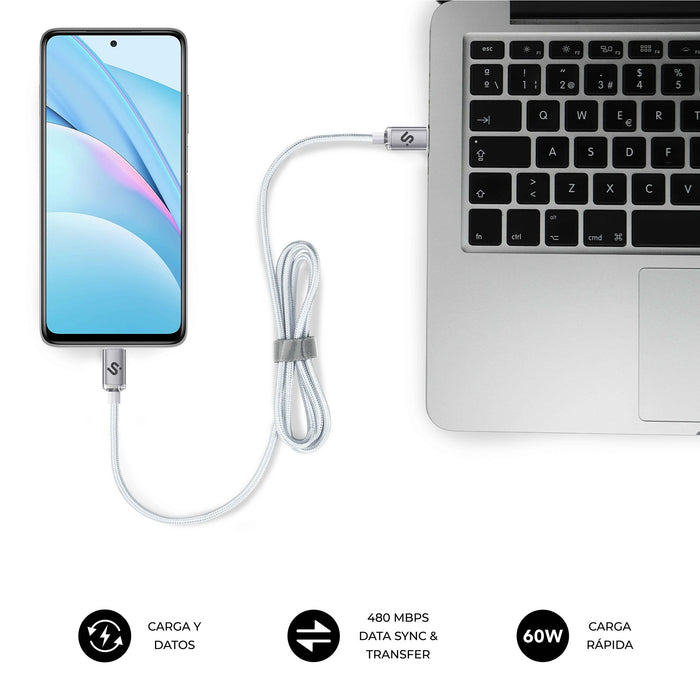 EAN 8436586743567 - SUBBLIM SUBCAB-C06011 cable USB USB 2.0 USB C Blanco imagen 5