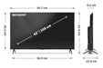 EAN 5905683272834 - Sharp 43HL4265E Televisor 109,2 cm (43") 4K Ultra HD Smart TV Wifi Negro imagen 8