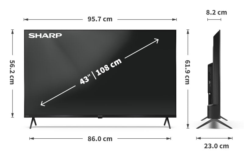 EAN 5905683272834 - Sharp 43HL4265E Televisor 109,2 cm (43") 4K Ultra HD Smart TV Wifi Negro imagen 8