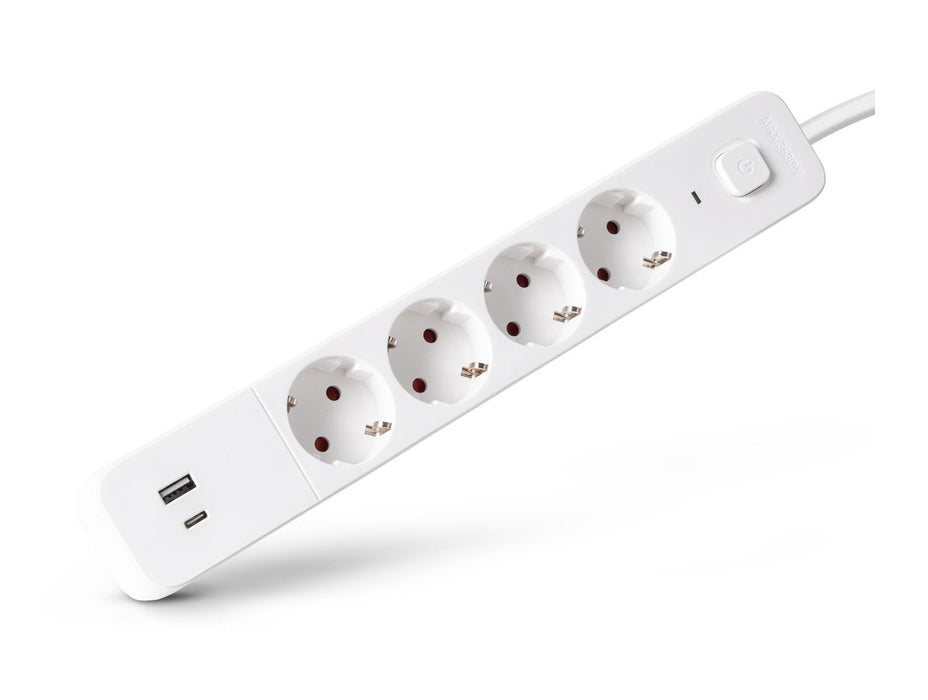 EAN 5999097991504 - Entac ESES1.5G4-1.5-SW-1UA1UC base múltiple 1,5 m 4 salidas AC Interior Blanco imagen 1