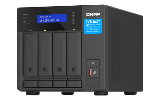 EAN 4711103082355 - QNAP TVS-H474 NAS Torre Intel® Core™ i3 i3-12100 8 GB DDR4 0 TB QuTS hero Negro imagen 1