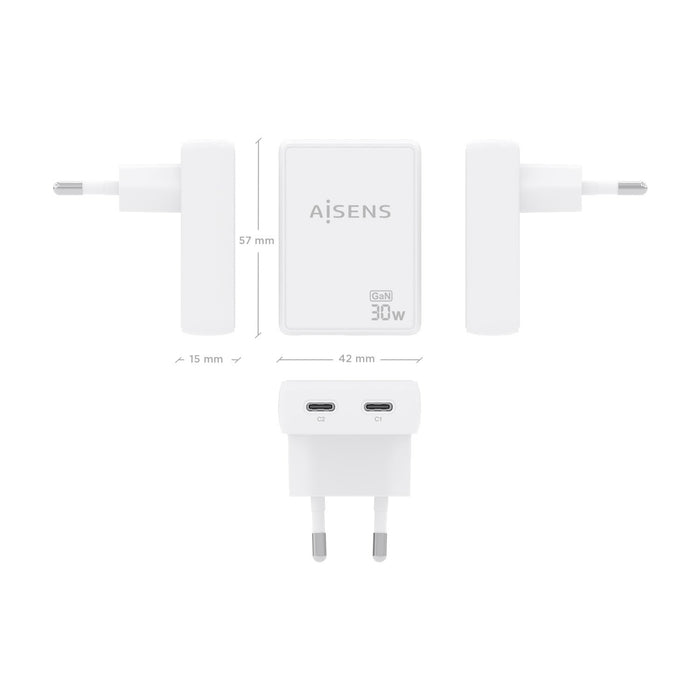 EAN 8435739904176 - AISENS ASCH-30W2P075-W cargador de dispositivo móvil imagen 4