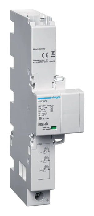 EAN 3250615514981 - Hager SPA700Z limitador de tensión Blanco 255 V imagen 1