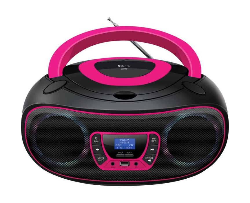 EAN 5706751079993 - Denver TDB-212P Reproductor de CD portátil Rosa imagen 1