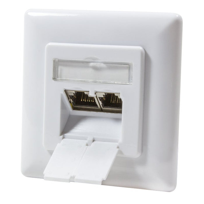 EAN 4052792028652 - LogiLink NP0125 toma de corriente RJ-45 Metálico, Blanco imagen 3