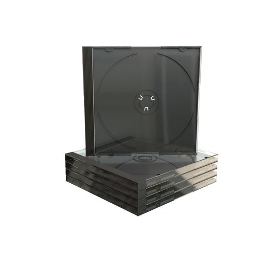 EAN 4260057123855 - MediaRange BOX22 funda para discos ópticos Caja transparente para CD 1 discos Negro, Transparente imagen 1