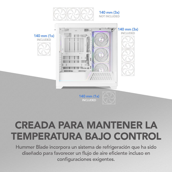 EAN 8436587976520 - NOX Hummer BLADE Blanco, Transparente imagen 25